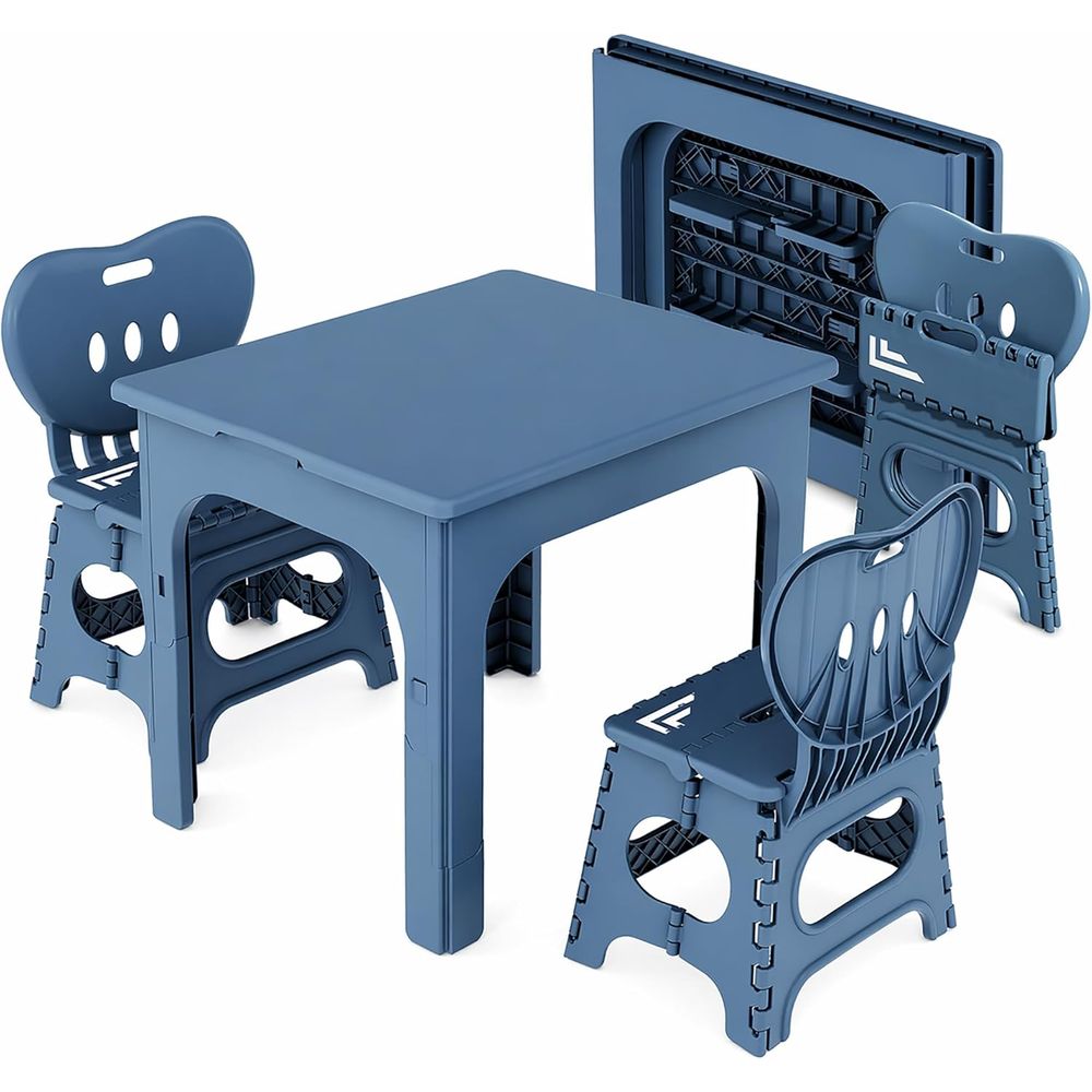 Kids Outdoor Activity Table - oldable Table and Chair Set, Height