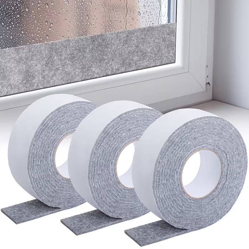 Slip Slide Water Mat - Self-Adhesive Felt Strip Door Windows Absorb