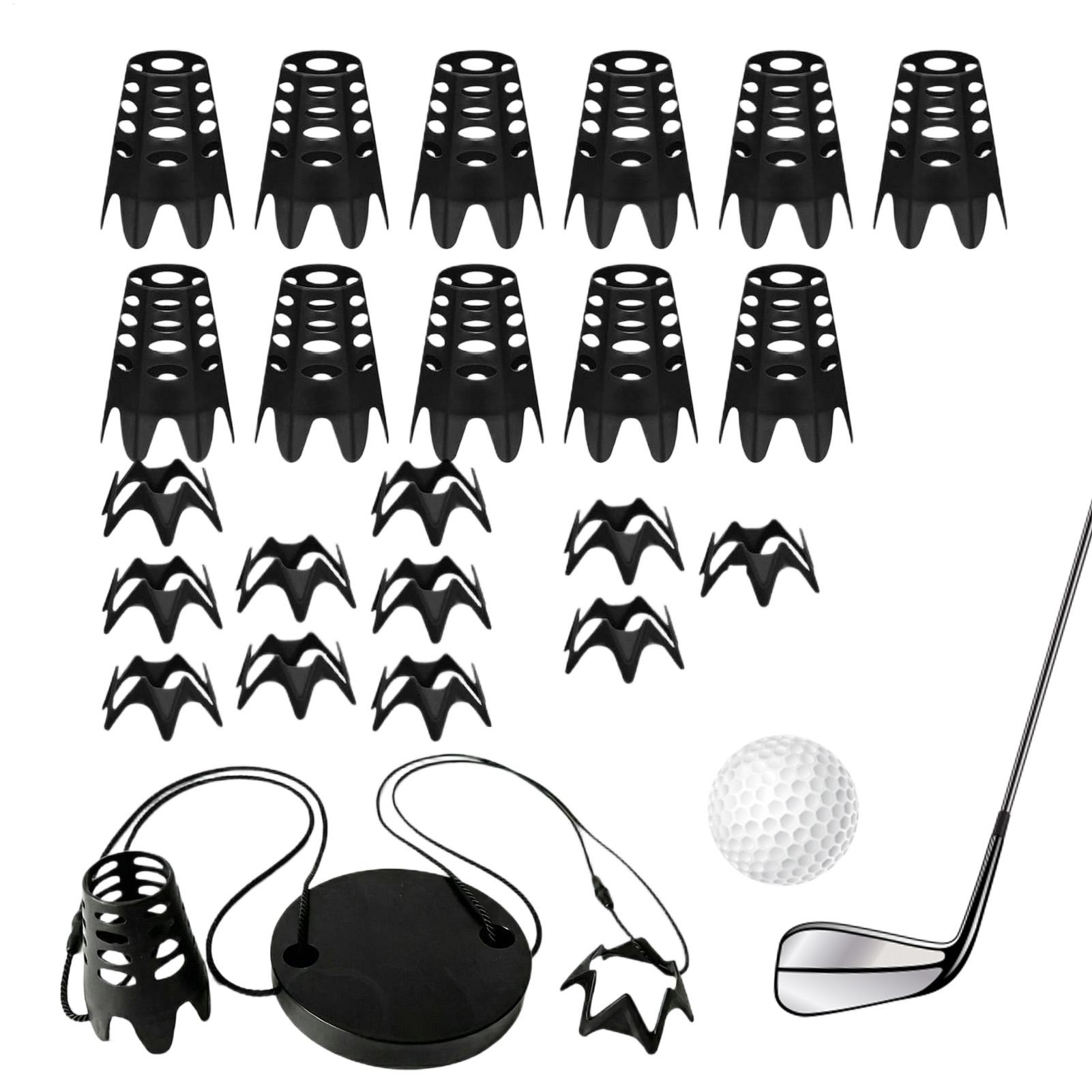 Kids Outdoor House Accessories - Golf Mat Tee Holder Kit Reusable