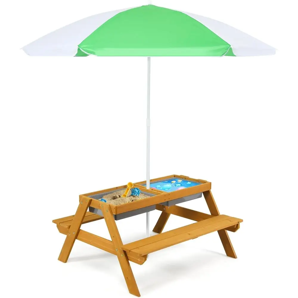 3-in-1 Height-Adjustable Umbre - Kids Outdoor Activity Table ulasan dan harga