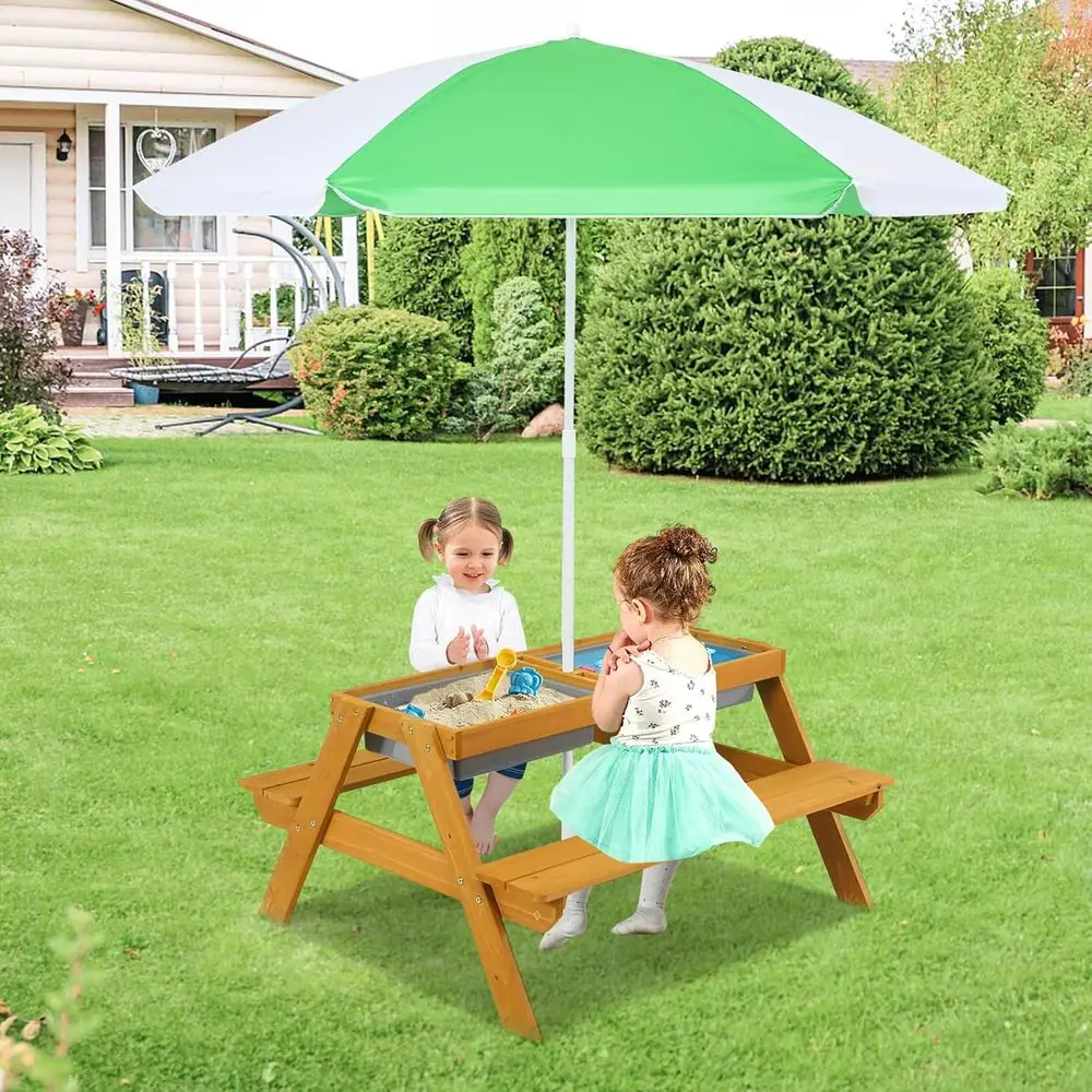 3-in-1 Height-Adjustable Umbre - Kids Outdoor Activity Table ulasan dan harga