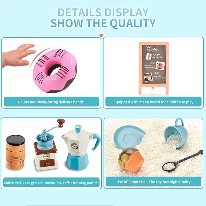 Pretend Play Simulation Coffee - Kids Outdoor House With Kitchen ulasan dan harga