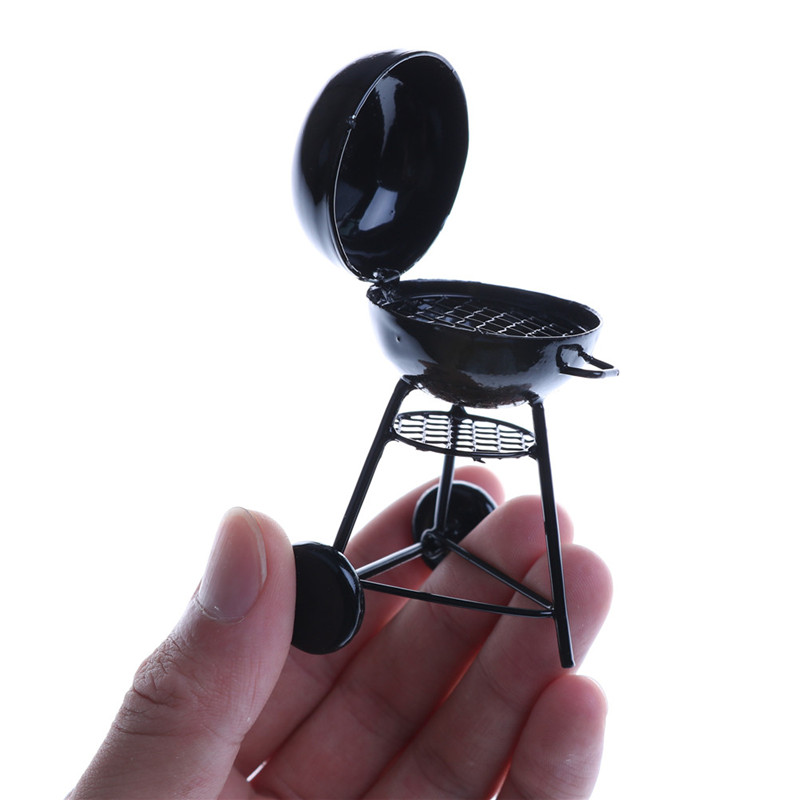 1:12 Dollhouse Miniature Black - Kids Outdoor House With Kitchen ulasan dan harga