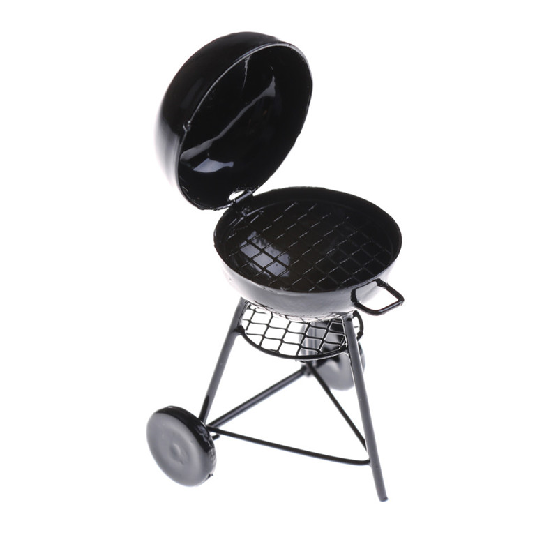 1:12 Dollhouse Miniature Black - Kids Outdoor House With Kitchen ulasan dan harga