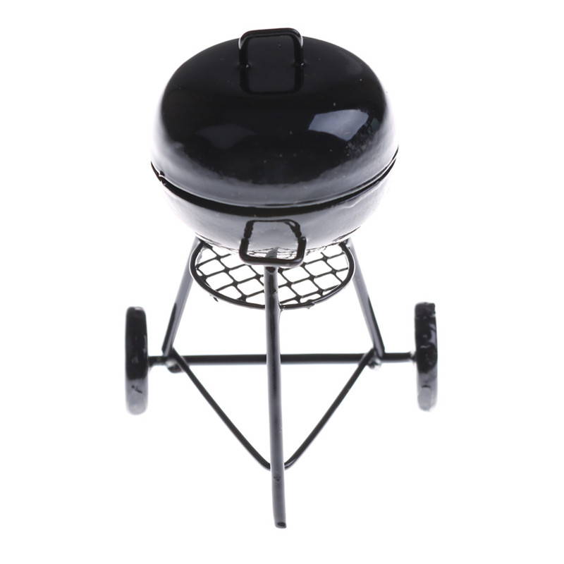 1:12 Dollhouse Miniature Black - Kids Outdoor House With Kitchen ulasan dan harga