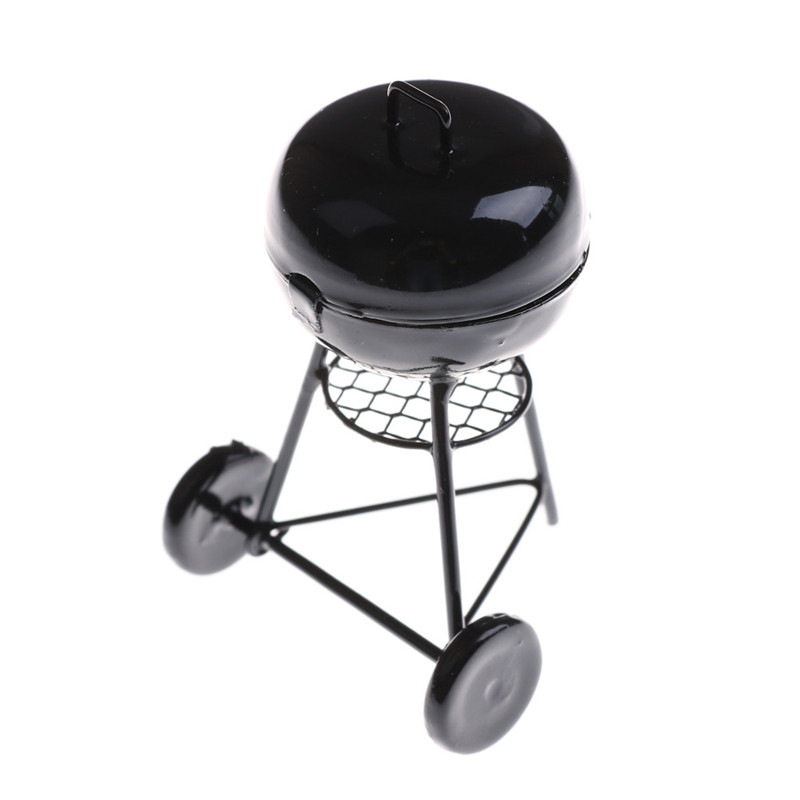 1:12 Dollhouse Miniature Black - Kids Outdoor House With Kitchen ulasan dan harga