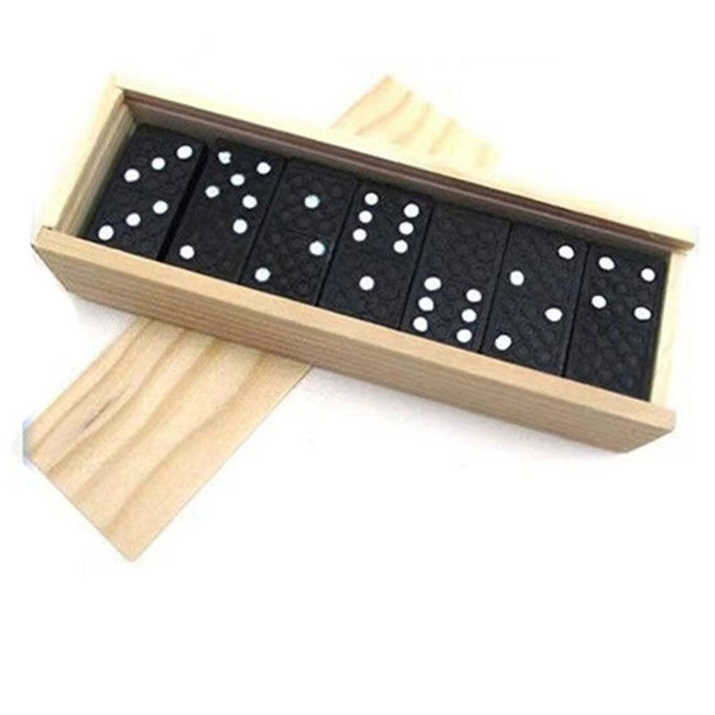 28pcs/Set Wooden Domino Board  - Kids Outdoor Activity Table ulasan dan harga