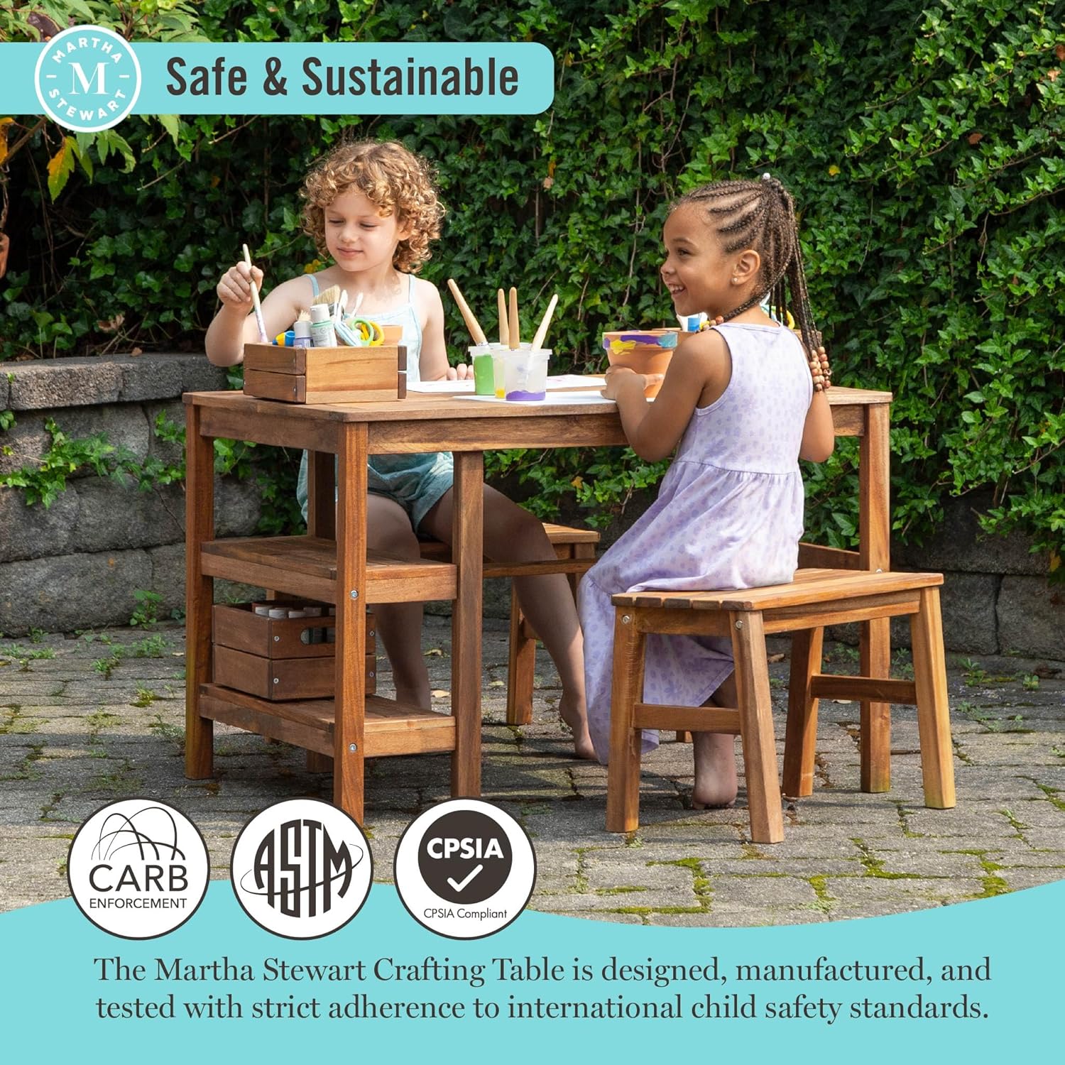 Kids Outdoor Craft Table and 2 - Kids Outdoor Activity Table ulasan dan harga