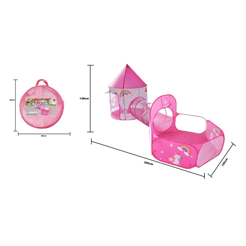 3 in 1 Kids Tent House Portabl - Kids Outdoor House Accessories ulasan dan harga
