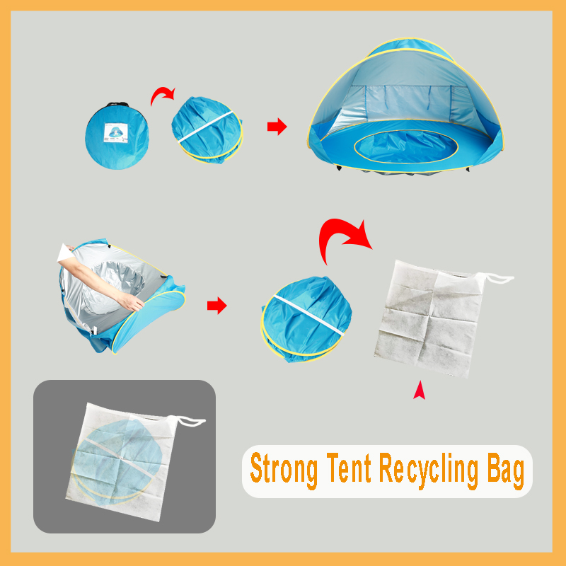 Baby Beach Tent Portable Shade - Kids Outdoor House Accessories ulasan dan harga