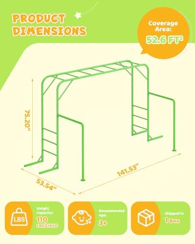 Outdoor Monkey Bar Set with Cl - Kids Outdoor Monkey Bar Set ulasan dan harga