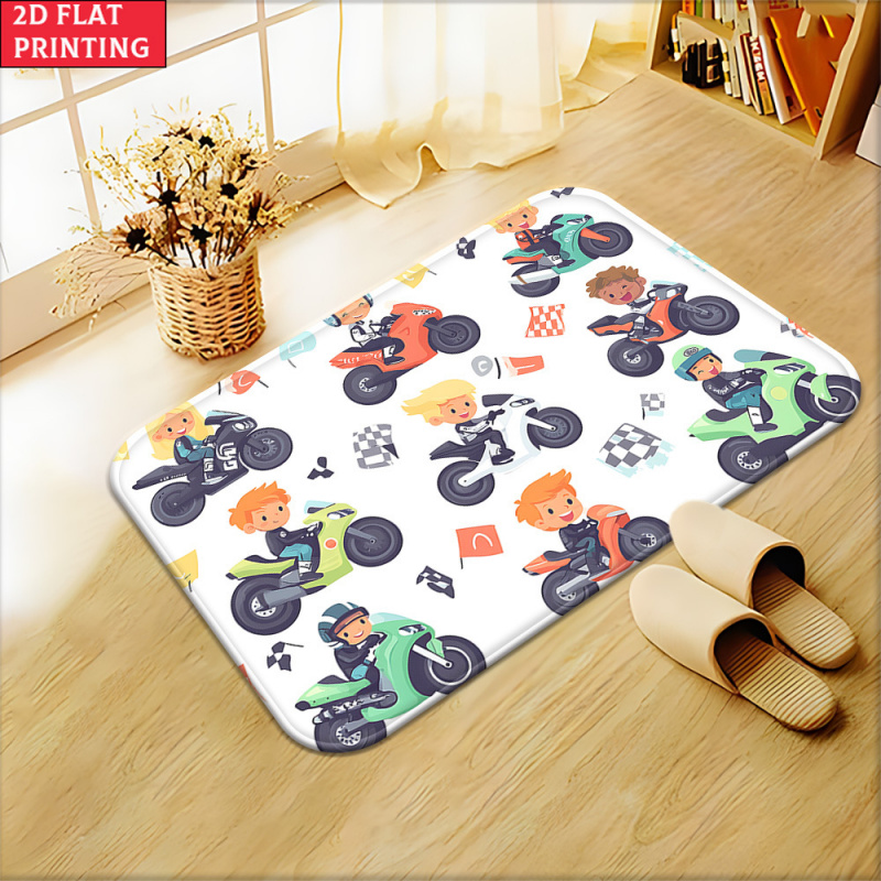 VIKAMA Cartoon Kids Motorcycle - Kids Outdoor Mat Waterproof ulasan dan harga