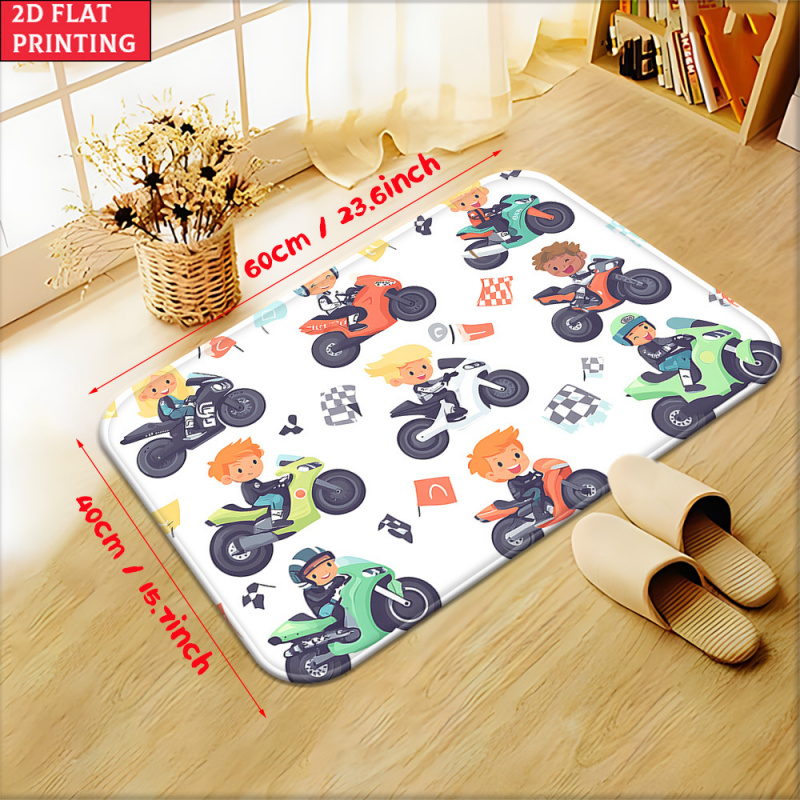 VIKAMA Cartoon Kids Motorcycle - Kids Outdoor Mat Waterproof ulasan dan harga