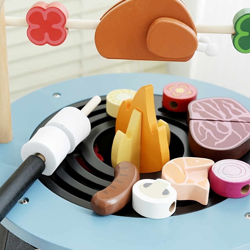 Wooden Barbecue Playset For Ki - Kids Outdoor Grill ulasan dan harga