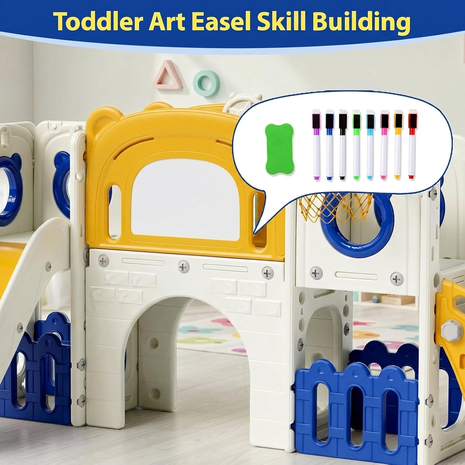 10-in-1 Toddler Slide Set, Kid - Kids Outdoor Toys B&Q ulasan dan harga