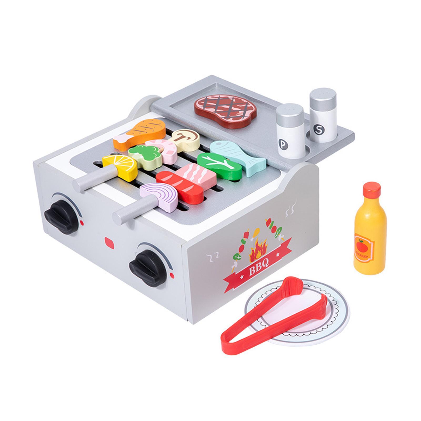 Kids Wooden Barbecue Playset - - Kids Outdoor Grill ulasan dan harga