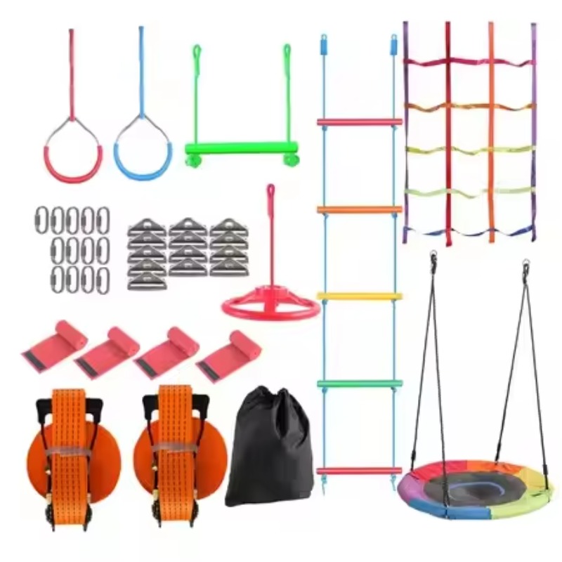 Warrior Obstacle Course Kit fo - Kids Outdoor Monkey Bar Set ulasan dan harga