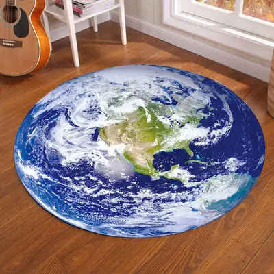 Galaxy Earth Moon Round Carpet - Kids Outdoor Wagon ulasan dan harga