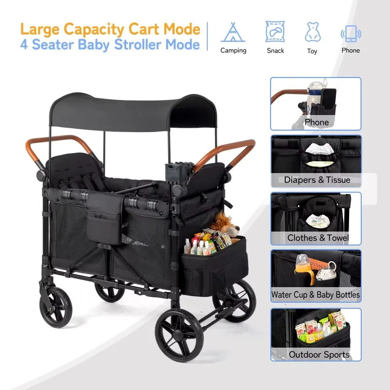 Outdoor Wagon Stroller 4 Seat  - Kids Outdoor Wagon ulasan dan harga