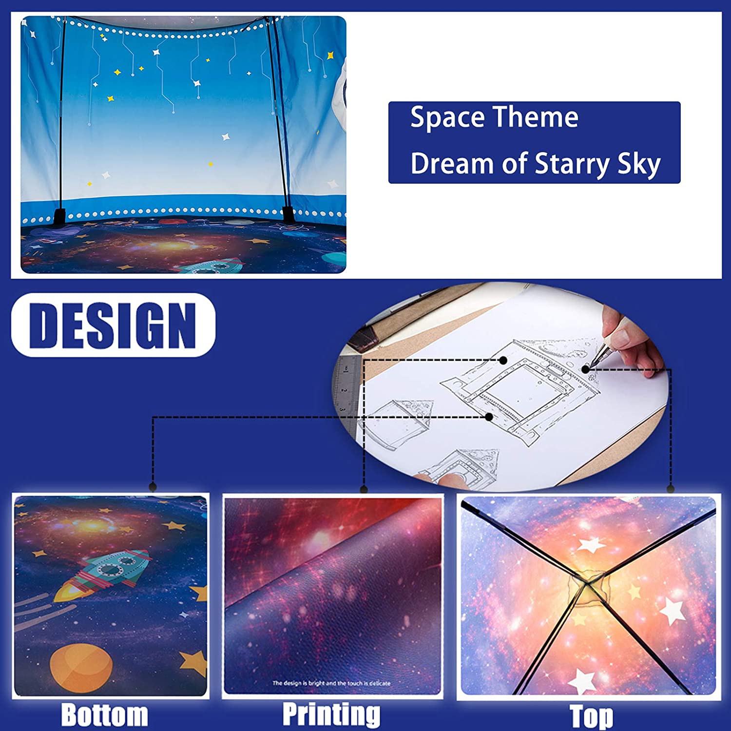 Rocket Ship Kids Tent Pop Up P - Kids Outdoor Grill ulasan dan harga