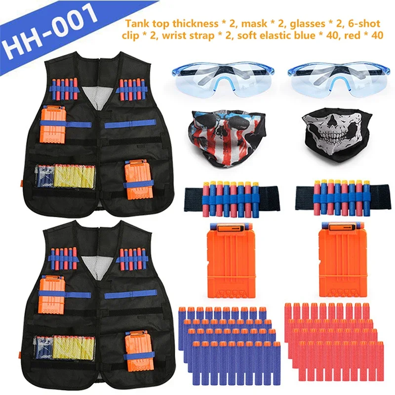 B NEW Kids Tactical Vest Suit  - Kids Outdoor Toys B&Q ulasan dan harga
