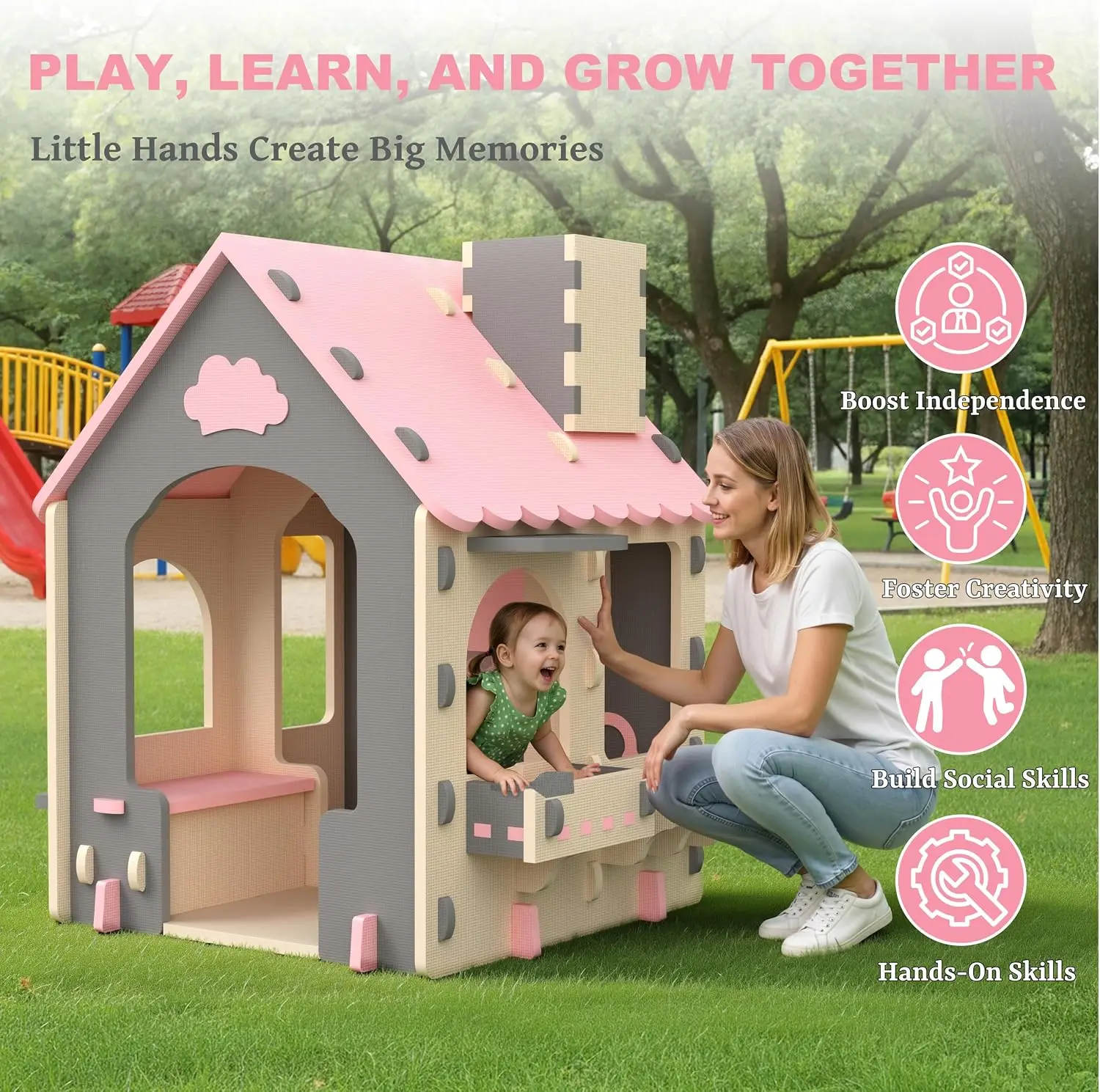 Kids Playhouse Kitchen Theme,  - Kids Outdoor House With Kitchen ulasan dan harga