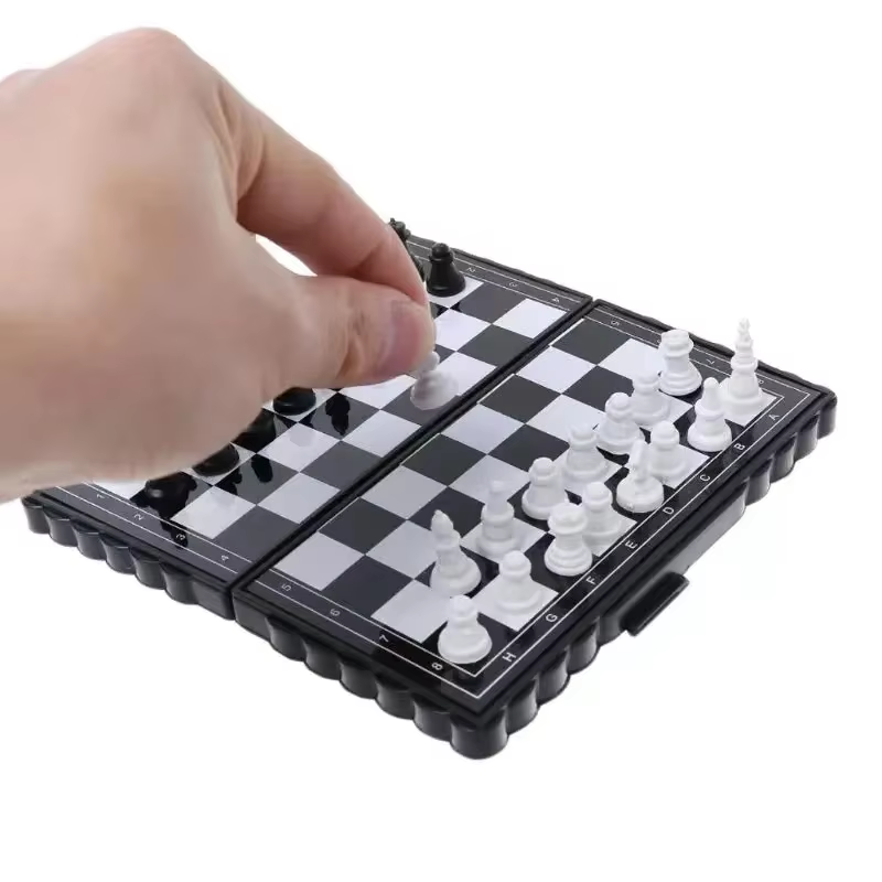 Chess Set  Mini Magnetic  Fold - Kids Outdoor Toys B&Q ulasan dan harga