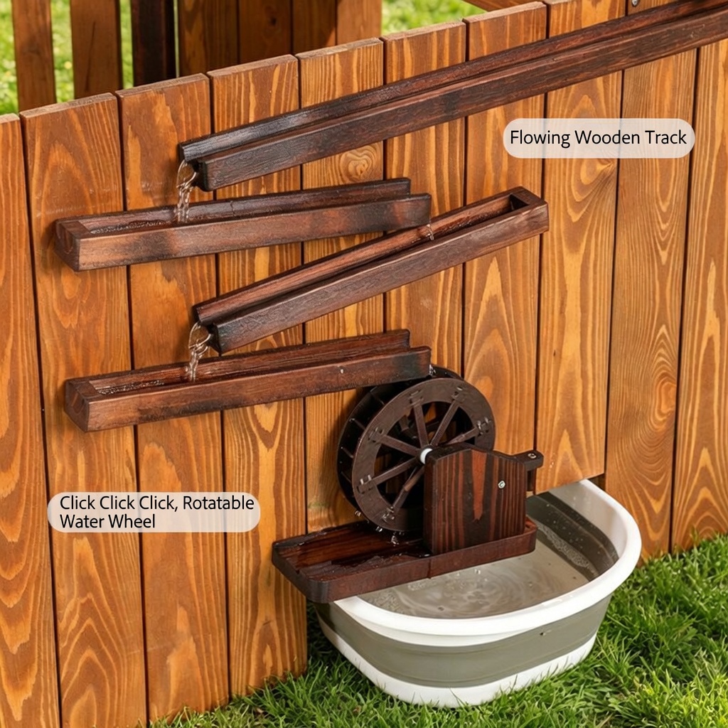 Wooden Outdoor Play House Mud  - Kids Outdoor House With Kitchen ulasan dan harga