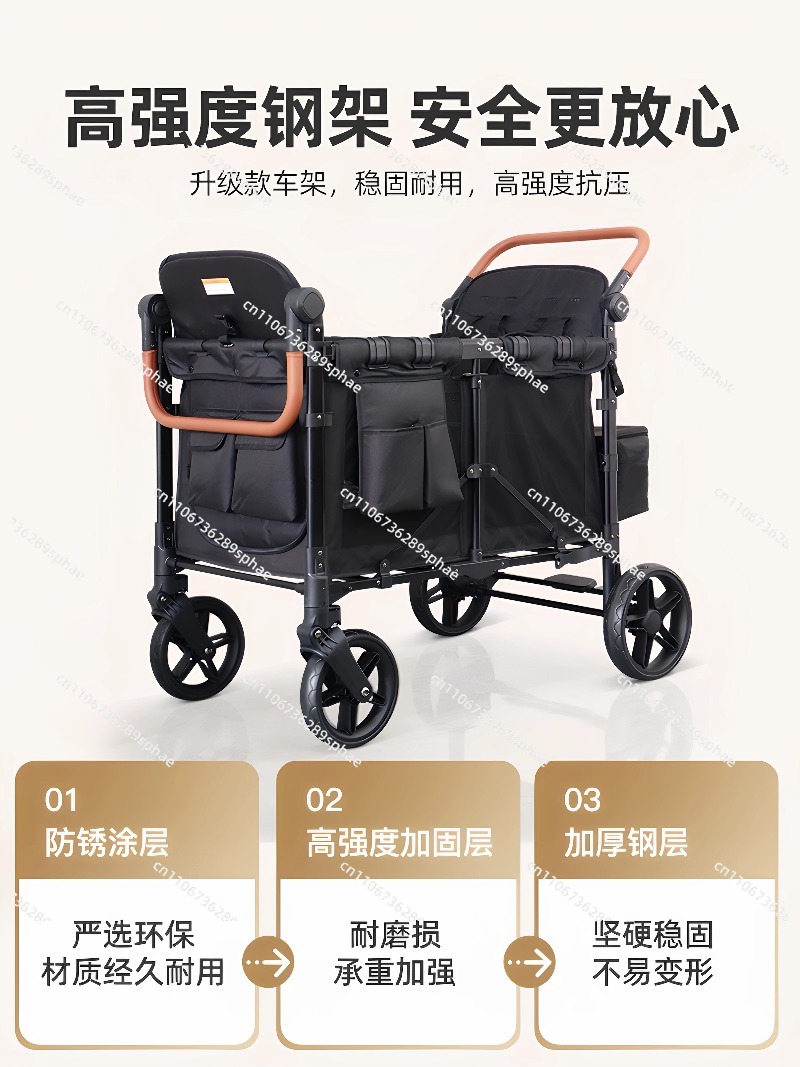 Outdoor Wagon Stroller 4 Seat  - Kids Outdoor Wagon ulasan dan harga