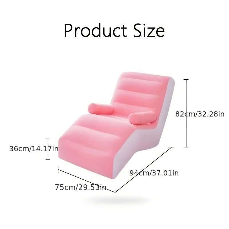 Inflatable Lazy Sofa Flocking  - Kids Outdoor Lounge Furniture ulasan dan harga